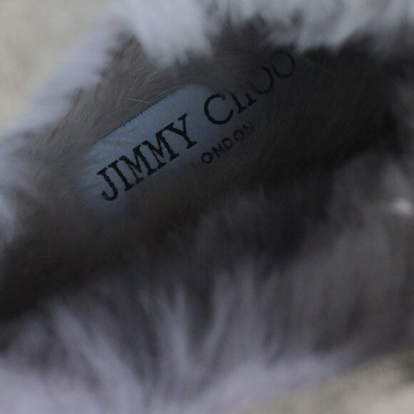 NEW JIMMY CHOO Suede Pom-Pom Booties - Picture 13 of 16